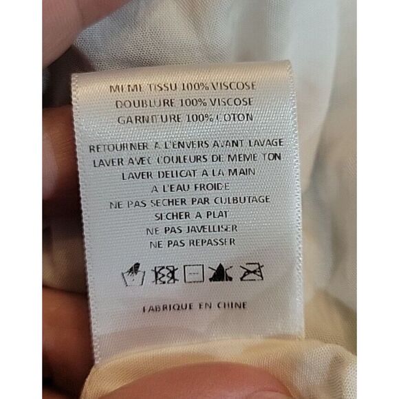 Miss Me womens white sleeveless dress size Small crochet detail front slit lined - Picture 13 of 14